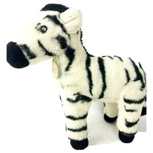 Aurora World Miyoni Soft Zebra Plush Animal EUC Stuffed Plushy Lovey 9"